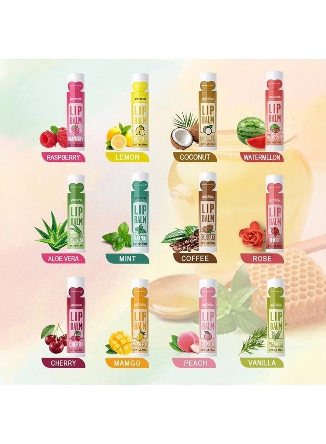 36-Pack Flavored Lip Balm Set | Miss FactorX Moisturizing Lip Balm Collection with 12 Scents - Image 3